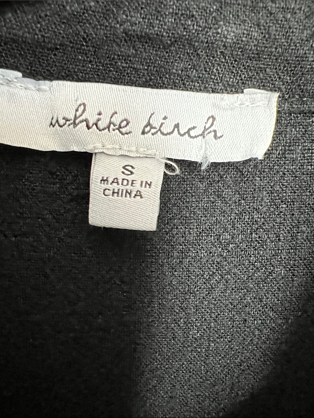 White Birch | Cotton Blend Black Tiered Button-Front Shirt Dress #D90042XL Sz S - Picture 2 of 16